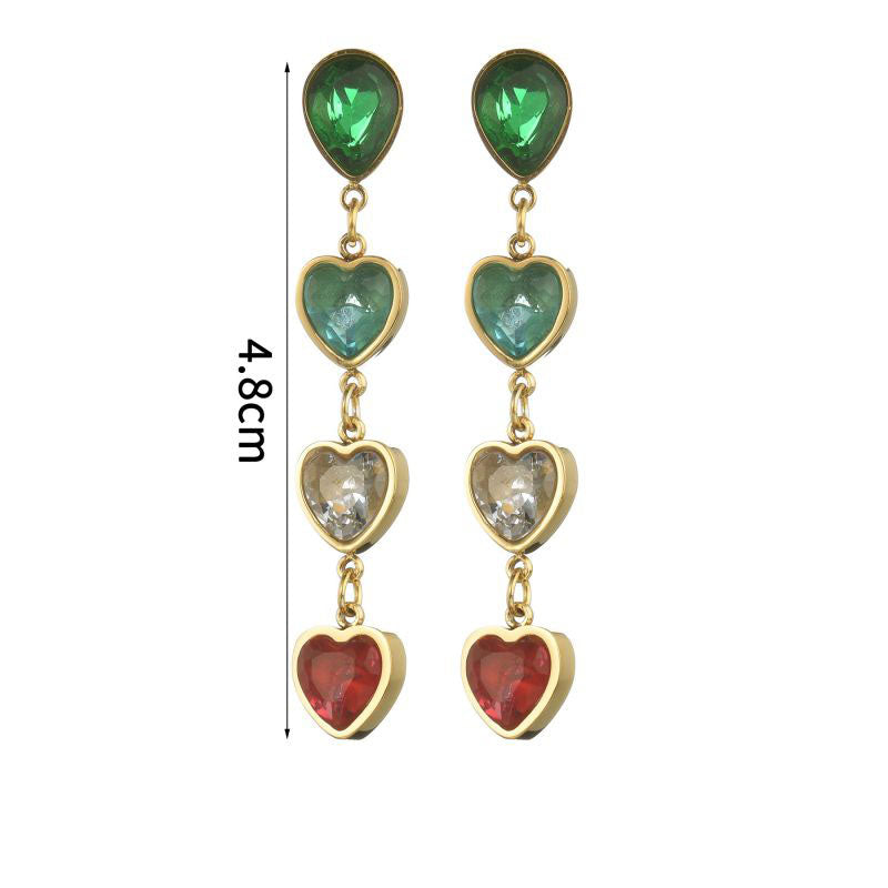 Tassel Heart Earring